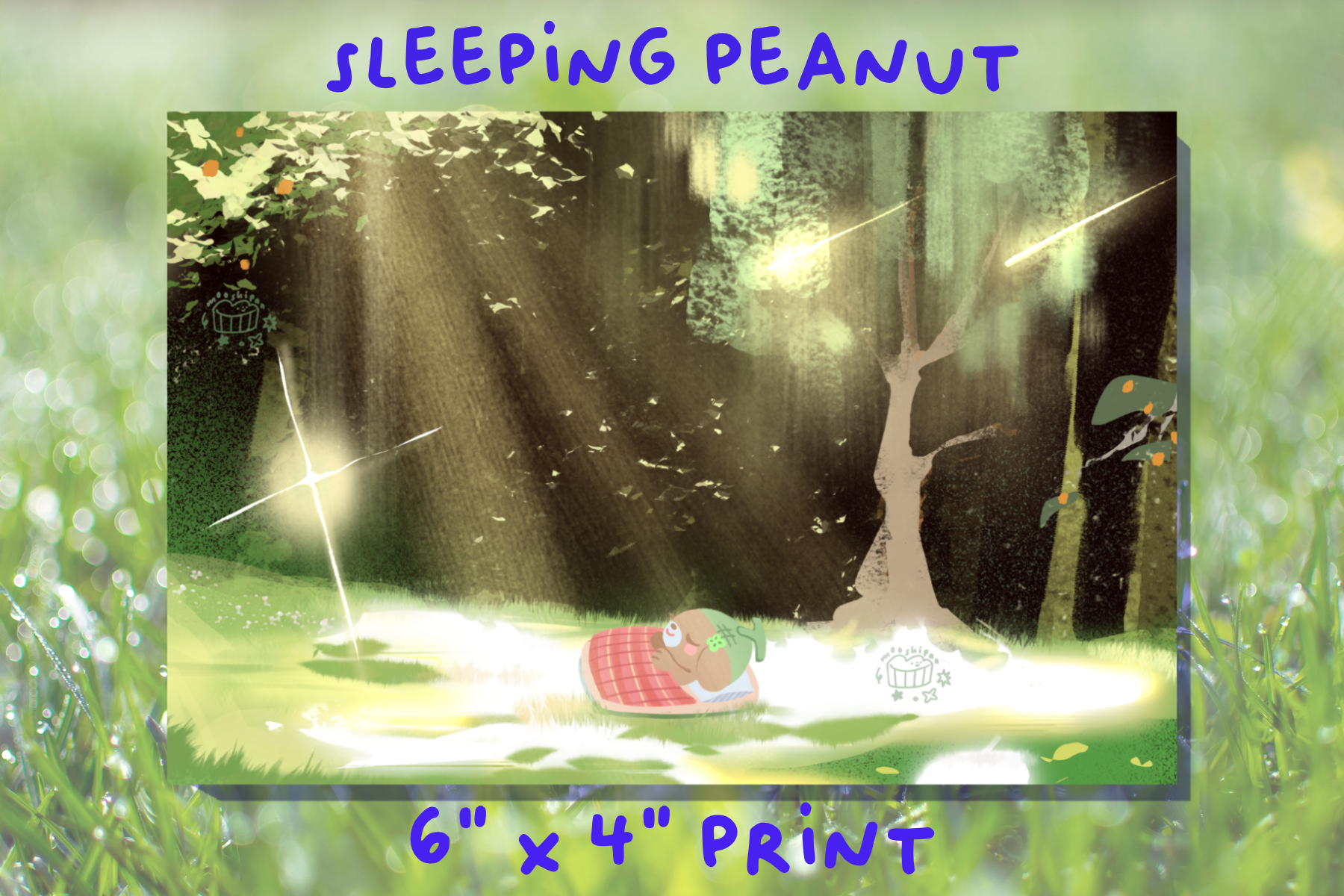 peanut sleeping print