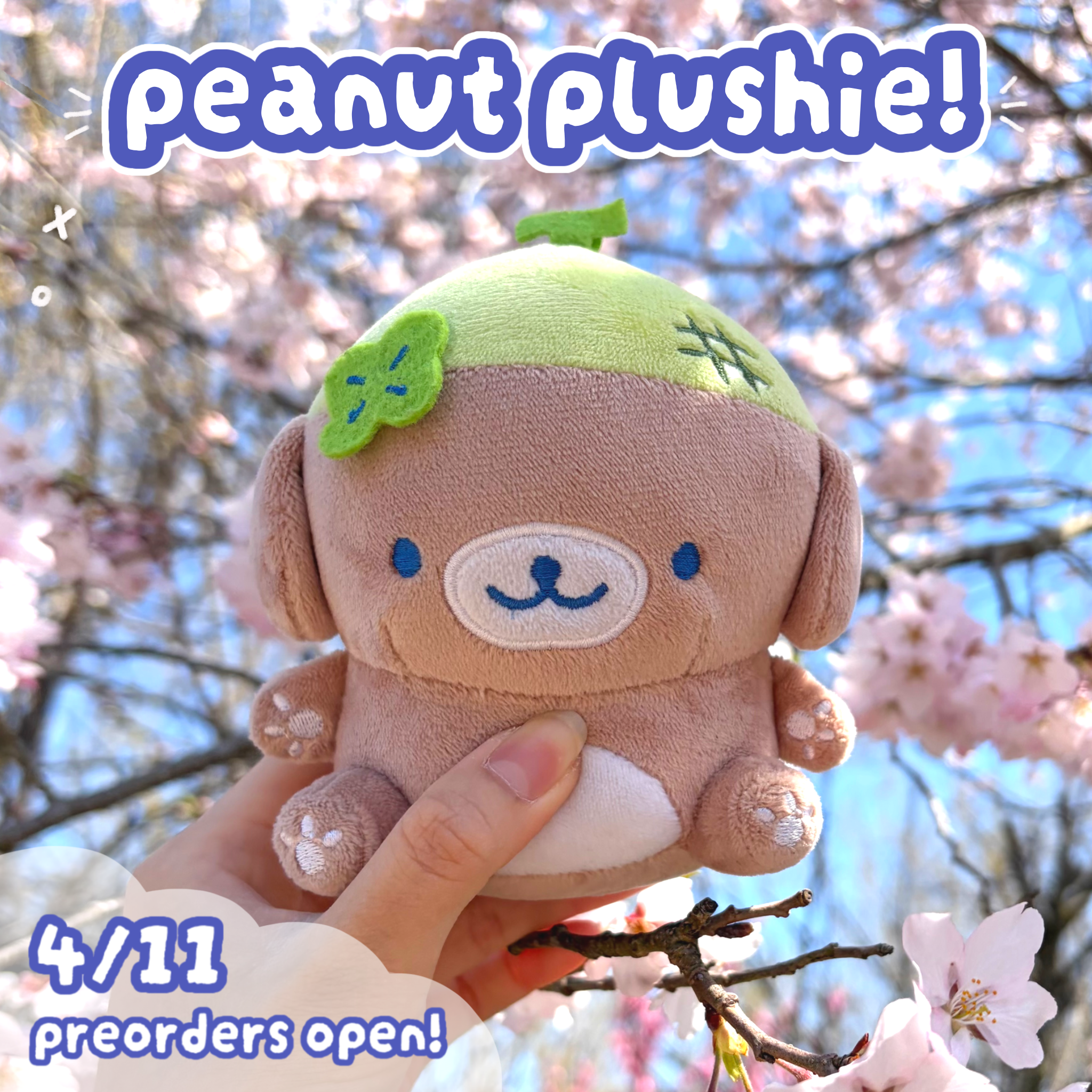 [ preorder ] peanut plushie
