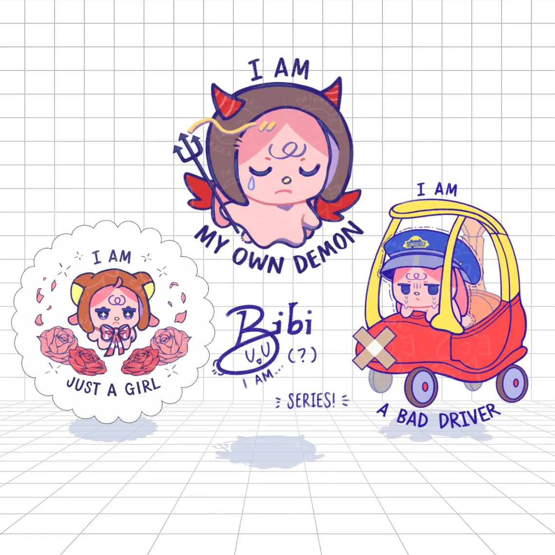 bibi "i am" sticker